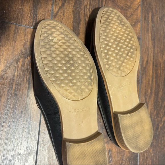 Women's Black Aerosoles Loafer Mule - Picture 6 of 9